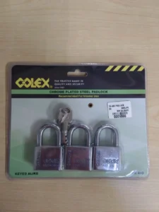 ZK-403 Colex Chrome Steel Padlock
