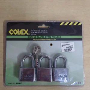 ZK-403 Colex Chrome Steel Padlock