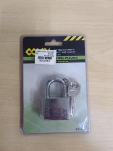 40mm Colex Chrome steel padlock