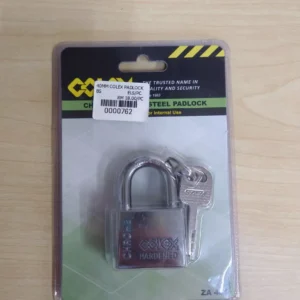 40mm Colex Chrome steel padlock