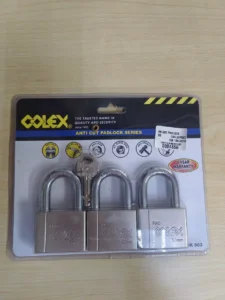50mm x 3pcs Colex Anti-cut Padlock RK-503