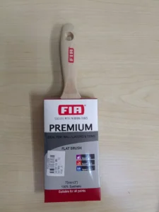 3″ (75mm) FIA 100%PBT Nylon Paint Brush W/Wood Handle