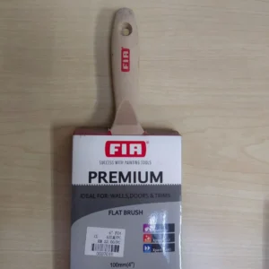 4" (100mm) FIA 100%PBT Nylon Paint Brush W/Wood Handle